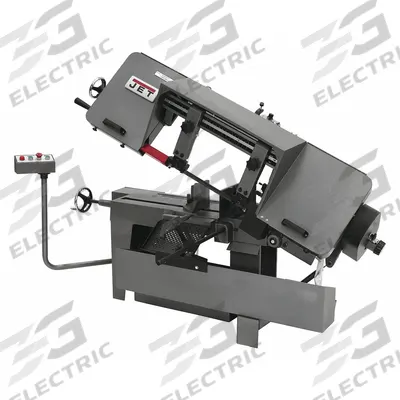 JET Band Saw: 10 in x 10 in/7 in x 16 in, 100 to 350 SFPM, 45°, 90°, 4.0 A - Mitering Manual Horizontal Band Saws