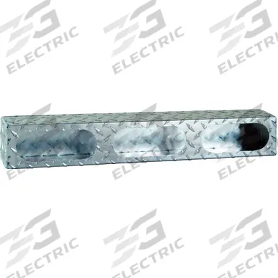 BUYERS PRODUCTS Light Box: Light Box, Gray, Aluminum, 25 in Lg, 3 in Ht - Vehicle Light Mounts & Brackets