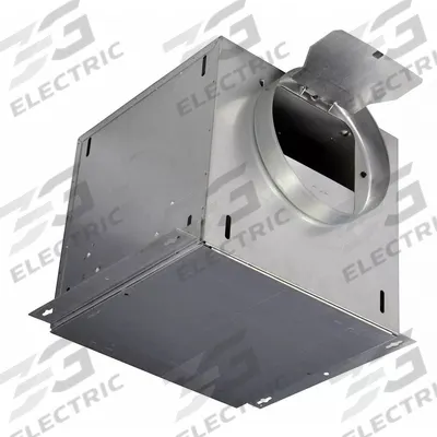 CANARM In-Line Cabinet Fan: 163 cfm @ 0.100 in SP, Round Duct, 6 in Duct Dia, 14 W - Round Duct High-Efficiency Inline Cabinet Fans