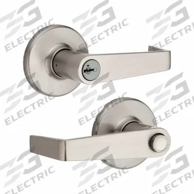 KWIKSET Door Lever Lockset: Office Lever Locksets, Nickel