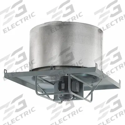 AMERICRAFT FAN Axial Upblast Roof Exhaust Fan: Direct Drive, 48 in Blade, 46,000 cfm, TEFC - Flammable Vapor Direct-Drive Fans