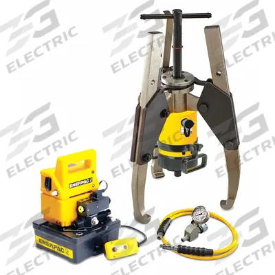 ENERPAC Hydraulic Puller Set: 50 ton Capacity with Attachments - Ram Puller Sets