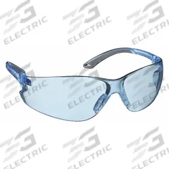 PYRAMEX Safety Glasses: Blue Lens, Frameless, Scratch-Resistant, Blue Frame, Itek(R) Series (MPN S5860S). Key specifications — Brand: PYRAMEX; Frame Color: Blue; Lens Color: Blue.