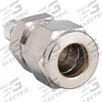 PARKER Compression Fitting Adapter: 3/4 in OD x 1/2 in OD Fitting Size, Compression x Compression (MPN 12TUR8-316). Key specifications — Compatible Fitting Brands: Parker A-LOK; Brand: PARKER.