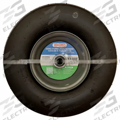 HI-RUN Tires and Wheels: 13X5.00-6 Tire Size, Lawn Mower Tire, Smooth - Lawn Mower Tires