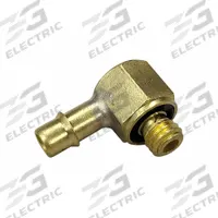 MEM-CO Barbed Fitting Elbow: 3/16 in Pipe x 1/16 in ID Size, MNPT x Barbed, Brass, Beaded Barb (MPN 10LB1-NP). Key specifications — Brand: MEM-CO.