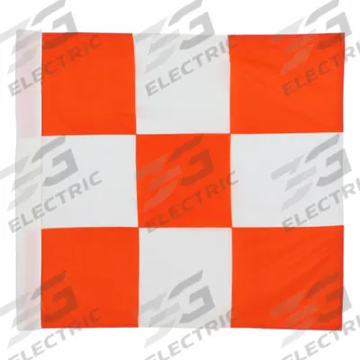 APPROVED VENDOR Airport Flag: Airport Flag, Orange/White - Airport Safety Flags