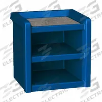 CORTECH Nightstand: Slate Blue, 21 1/2 in Overall Ht, 21 in Overall Wd, 18 in Overall Dp, 3 Shelves (MPN 7609SB). Key specifications — Brand: CORTECH; Furniture Series: Endurance.