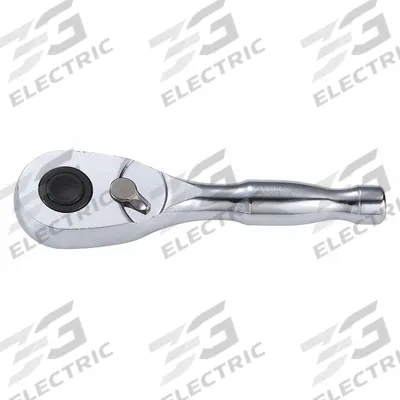 WESTWARD Hand Ratchet: Pear, Reversible, 4 3/4 in Overall Lg, Chrome - Standard-Head Ratchets