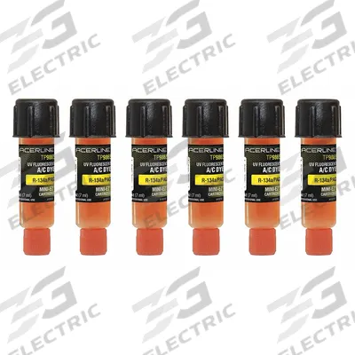 TRACERLINE Universal Dye Cartridge: A/C Dye Refill, 6 Pieces - A/C Dye Refills