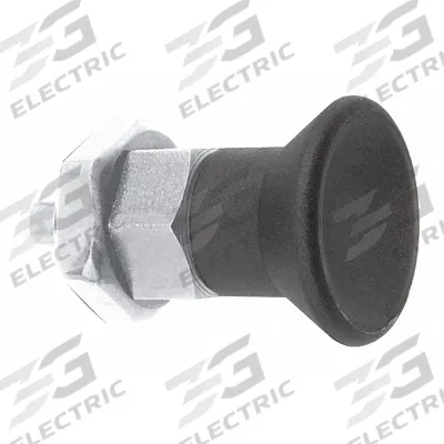 KIPP Indexing Plunger: Nonlocking, SS, M6x0.75 Thread - Nonlocking Short-Pin Pull-Knob Indexing Plungers with Jam Nut