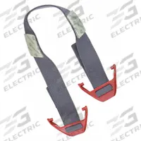 ESS Goggle Strap: NFPA 1977, Speed Clip, 4 in Overall Lg, Black, Solid (MPN 740-0215). Key specifications — Attachment Type: Speed Clip; Brand: ESS; Color: Black; Pattern: Solid.
