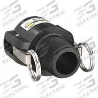 Cam and Groove Coupling: 4 in Coupling Size, 4 in Hose Fitting Size, 4 in -8 Thread Size, EPDM, MNPT (MPN 400B). Key specifications — Gasket Material: EPDM; Brand: BANJO; Thread Size: 4 in -8; Fitting Type: MNPT.