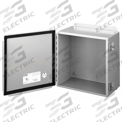 HOFFMAN Enclosure: Steel, 12 in x 10 in x 8 in, NEMA 12/13, Solid Cover - Steel Dust-Tight Enclosures