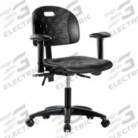 Ergonomic Chair: Polyurethane, Arms Included, Ht Range 17 1/4 in to 22 1/2 in, 18 in Seat Wd, Adj (MPN BR-HPDHCH-RG-T0-A1-RC-BLK). Key specifications — Foot Support: No; Back Tilt Backward: 13.5°; Back Tilt Forward: 10.5°; Base Material: Nylon; Brand: APPROVED VENDOR; Product Type: Ergonomic Chair; ESD-Safe: Not ESD Safe.
