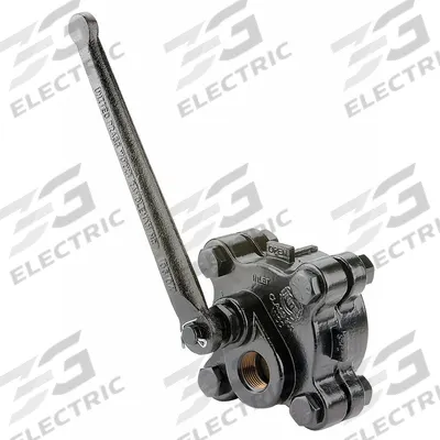 UNITED BRASS WORKS Gate Valve: 1 1/2 in, Steel, Non-Rising, FNPT x FNPT, 750 psi CWP - Lever-Actuated Boiler Blow-Of Gate Valves