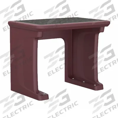 CORTECH Freestanding Desk: Burgundy, 29 in Overall Ht, 36 in Overall Wd, 24 in Overall Dp - Floor-Mount Desks with Laminate Top