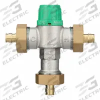 WILKINS Thermostatic Mixing Valve: 1/2 in Inlet Connection Size, 1/2 in Outlet Connection Size (MPN 12-ZW1070XLPEXF1960). Key specifications — attr1037830: Strainers; attr1037827: WILKINS.