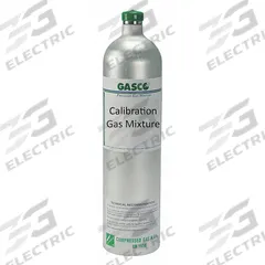 GASCO Calibration Gas: Nitrogen, Disposable, +/-5% Accuracy, NO, Calibration Gas, Calibration Gas (MPN X02NI99CP580121). Key specifications — For Use With: All OEM Gas Detectors; Background Gas: Nitrogen; Brand: GASCO; Gas Mixture: Nitric Oxide 1,100 ppm; Reusability: Disposable.