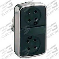 SCHNEIDER ELECTRIC Multihead Operator: Non-Illuminated, 2 Button, Flush Profile, 22 mm Mounting Size (MPN ZB4BA79). Key specifications — attr211308: SCHNEIDER; attr1026606: Momentary/Momentary; attr1026638: XB4; attr1063632: Metallic.