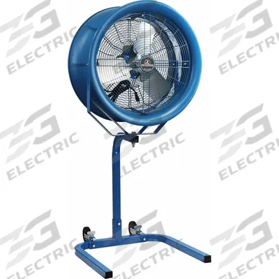 PATTERSON Portable Fan: 18 in Blade Dia, 1 Speeds, 1/2 hp Motor HP - Standard Industrial Pedestal Fans