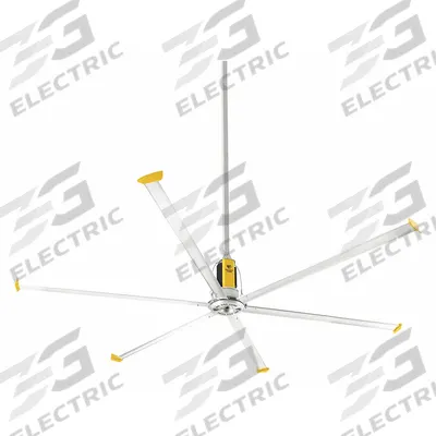 BIG ASS FANS Ceiling Fan: 83,490 cfm Airflow, 12 ft Blade Dia, Variable Speeds - Industrial HVLS Ceiling Fans