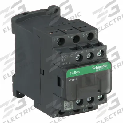 SCHNEIDER Magnetic Contactor: Non-Reversing, 3 Poles, 3NO Contacts, 12 A - Non-Reversing IEC Contactors