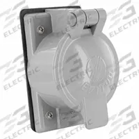 LEVITON Coverplate: Cast Aluminum, Single Receptacles, 1 Gangs, 4 3/4 in Overall Ht, Gray, Vertical (MPN 7770). Key specifications — Brand: LEVITON; Color: Gray; Compatible with Product Type: Single Receptacles; Mounting Orientation: Vertical.