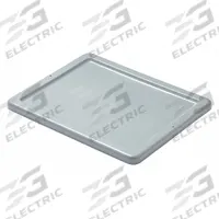 RUBBERMAID COMMERCIAL PRODUCTS Lid: 19 5/8 in x 15 5/8 in, Gray, FDA Compliant, 8Y221/9PP41 (MPN FG172000GRAY). Key specifications — Compatible Tote - Grainger Part Number: 8Y221; Compatible Tote - Manufacturer Model Number: FG172200; Brand: RUBBERMAID COMMERCIAL PRODUCTS; Material: Plastic.