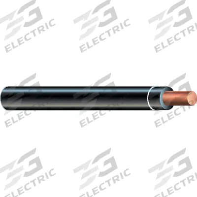 SOUTHWIRE Wire: Copper, 16 AWG, 1 Conductors, Solid, Black, 500 ft Lg - Copper TFN/TFFN Building Wires
