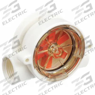GEMS SENSORS Flow Indicator: Rotor, Polypropylene, 1/2 in FNPT, 1/2 in Connection Size - Flow Sights with Indicator