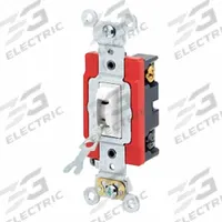 LEVITON Wall Switch: Locking Switch, 4-Way, Maintained, White, 120/277V AC, 20 A (MPN 1224-2WL). Key specifications — Illuminated: No; Voltage Rating: 120/277V AC.