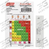 BALDWIN FILTERS Coolant Test Strips: SCAs, 4 Tests, Strip, 7/8 in Overall Lg, 3 3/8 in Overall Wd (MPN CTK5029-4). Key specifications — attr1383002: 0 to 3200 ppm Nitrite; attr1371711: BALDWIN FILTERS; attr1371709: SCAs.