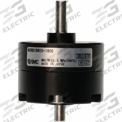 SMC Rotary Air Actuator: Single Vane Actuator, 180° Rotation Angle, 8.6 in-lb Output Torque - Vane-Style Rotary Actuators