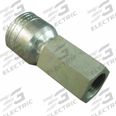 AEROQUIP Hydraulic Crimp Fitting: Steel x Steel, Straight, -6 For Hose Dash Size - Aeroquip Crimp Hydraulic Hose Fittings with NPTF Connection