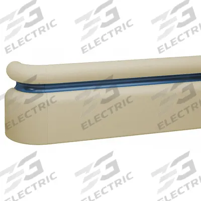 PAWLING Handrail: Tan, Not Ligature Resistant, BR-400 - PETG Combined Handrail & Wall Guards