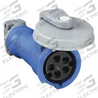 HUBBELL Pin and Sleeve Connector: Blue, 120/208V AC, Three Phase, 20 A, 4 Pole, 5 Wire (MPN HBL520C9W). Key specifications — Brand: HUBBELL.