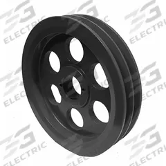 APPROVED VENDOR V-Belt Sheave: 2BK100H, 2 Groove, 9.75 in OD, Bushed Bore, H/QT, Cast Iron. Key specifications — Pulley Industry Number: 2BK100H.