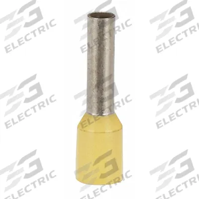 PANDUIT Wire Ferrule: 14 AWG Max Wire Size, Holds 1 Wire, Yellow, Polypropylene - Insulated Ferrules