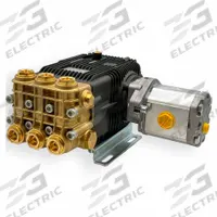 A.R. NORTH AMERICA Pump: Hydraulic, 8 gpm Max. Flow Rate, 1,450 RPM Max. Motor Speed, 3/4 in, 3/8 in (MPN HYD-XW3010). Key specifications — Brand: A.R. NORTH AMERICA; Discharge Connection Type: NPT; Drive Type: Hydraulic; Intake Connection Type: FNPT; Lubrication: Oil Bath; Power Source: Hydraulic; Shaft Type: Hollow; Flange Type: Horizontal Hydraulic Drive.