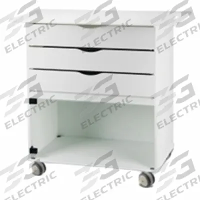 MARKETLAB Medical Procedure Cart: HDPE, (2) Swivel/(2) Swivel with Brake, White, White - Medical Procedure Carts