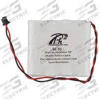 POWER XP Door Lock Battery Pack: 6V DC, 2,900 mAh Capacity, 2 in Ht, 2.2 in Wd, Fits S7400-12 Model (MPN DL-5). Key specifications — Battery Cross-Reference: S7400-12; Fits Model: S7400-12; Voltage - Batteries: 6V DC; Brand: POWER XP.