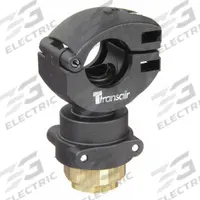 TRANSAIR Push-Fit Adapter Fitting: 1 1/2 in Pipe x 1/2 in Pipe Size, FNPT x FNPT, Polyamide, Black (MPN RA68 40N04). Key specifications — Brand: TRANSAIR.
