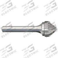 APPROVED VENDOR Carbide Bur: 90° Cone, SK-1, Double Cut, 1/4" x 1/8" Head, 1/4" Shank (MPN 310-002172C). Key specifications — Brand: APPROVED VENDOR; Trade Number: SK-1.