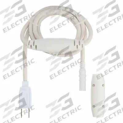 APPROVED VENDOR Power Cord: 1/4 in Wd, 60 in Lg - Cords & Wiring for Panel & Troffer Lights