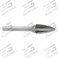 SGS PRO Carbide Bur: Pointed-End Tree, SG-3, Double Cut, 3/8" x 3/4" Head, 1/4" Shank (MPN 13903). Key specifications — Trade Number: SG-3; Brand: SGS PRO.