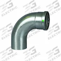 VIEGA PROPRESS Crimp Elbow Fitting: 2 1/2 in CTS x 2 1/2 in CTS Size, 90° Elbow, Press-fit x FTG (MPN 80520). Key specifications — Brand: VIEGA PROPRESS.