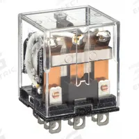 OMRON General Purpose Relay: Socket Mounted, 10 A Current Rating, 120V AC, 3PDT, 11 Pins/Terminals (MPN LY3-AC120). Key specifications — Brand: OMRON; Base Type: Square; Mounting Style: Plug-In; Pin Shape: Flat; Electrical Connection: Quick-Connect; Manufacturer Part Number: LY3-AC120; Series: LY Series.