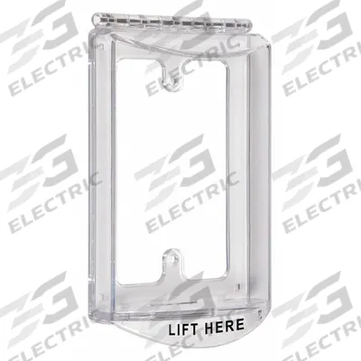 SAFETY TECHNOLOGY INTERNATIONAL Protective Cover: Polycarbonate, 4 7/16 in Overall Dp - Covers for Alarms & Wall Fixtures
