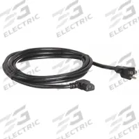 APPROVED VENDOR PC Power Cord: 6 ft Lg, 3/16, 5-15P Plug, C13 Receptacle, SJT, PVC, 13 A Current (MPN 20PX05ID). Key specifications — Brand: APPROVED VENDOR; Jacket Material: PVC.